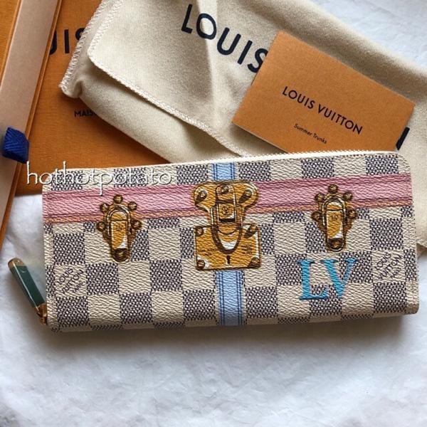 2018夏限定トランク柄 ダミエ白 Louis vuitton ルイヴィトンスーパーコピー クレマンス N60109